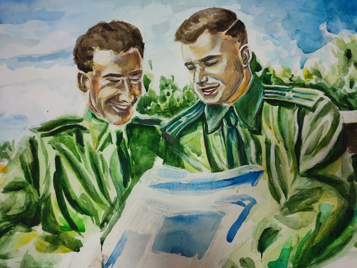 "Штурманы космических трасс. Юрий Гагарин и Герман Титов"