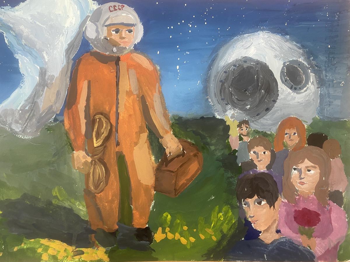 Встреча первого космонавта