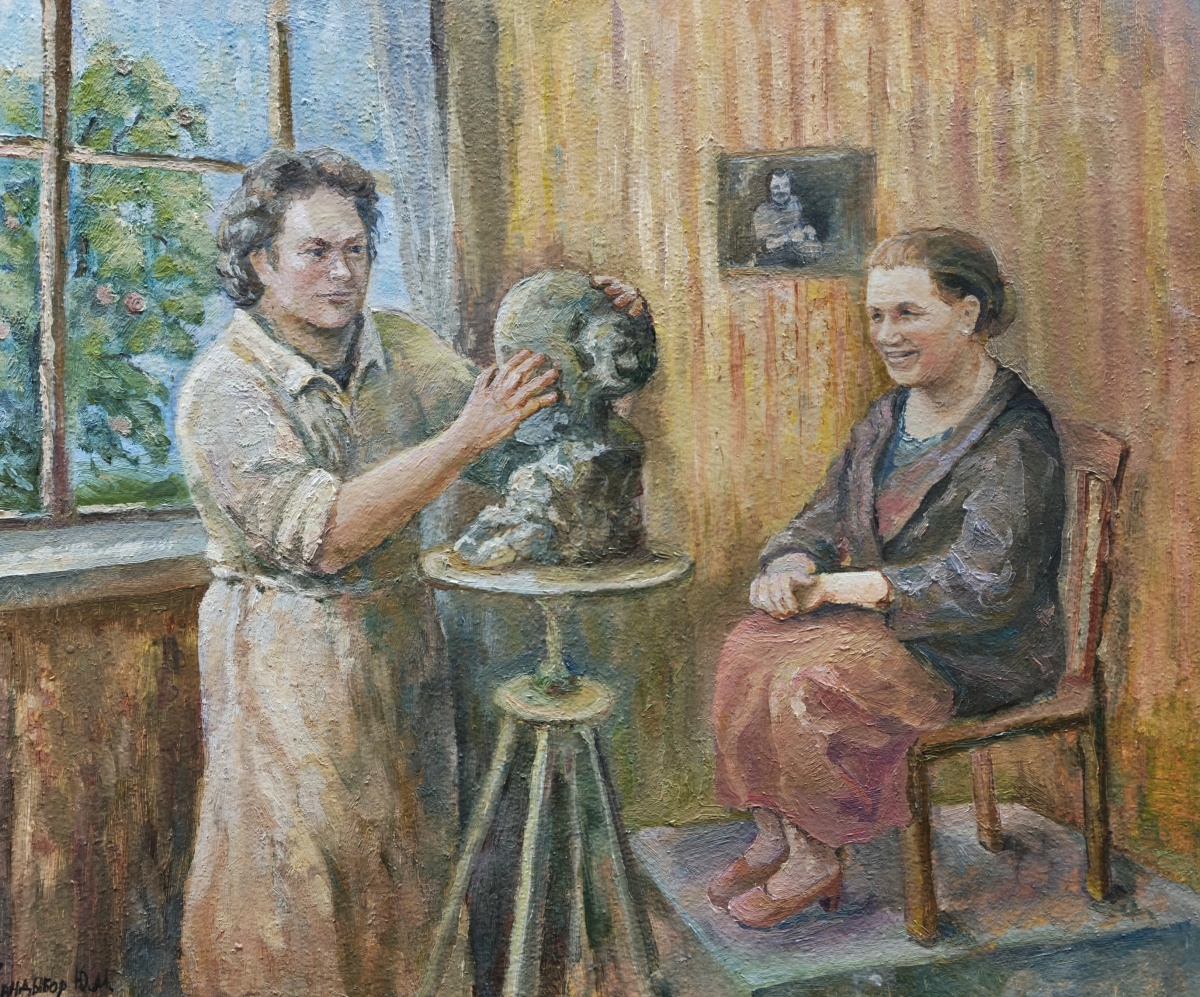 Работа над образом (А. Г. Сергеев и А. Т. Гагарина)
