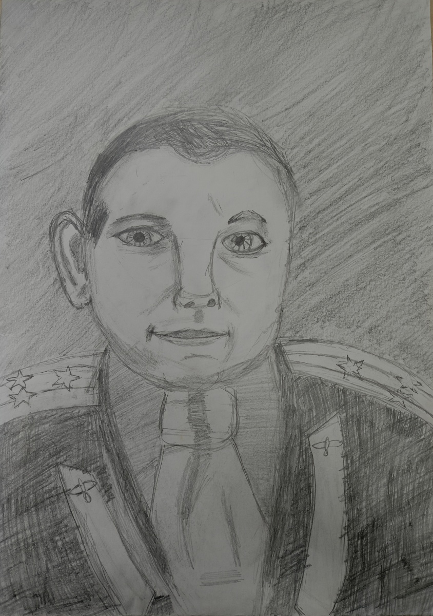 Портрет Юрия Гагарина