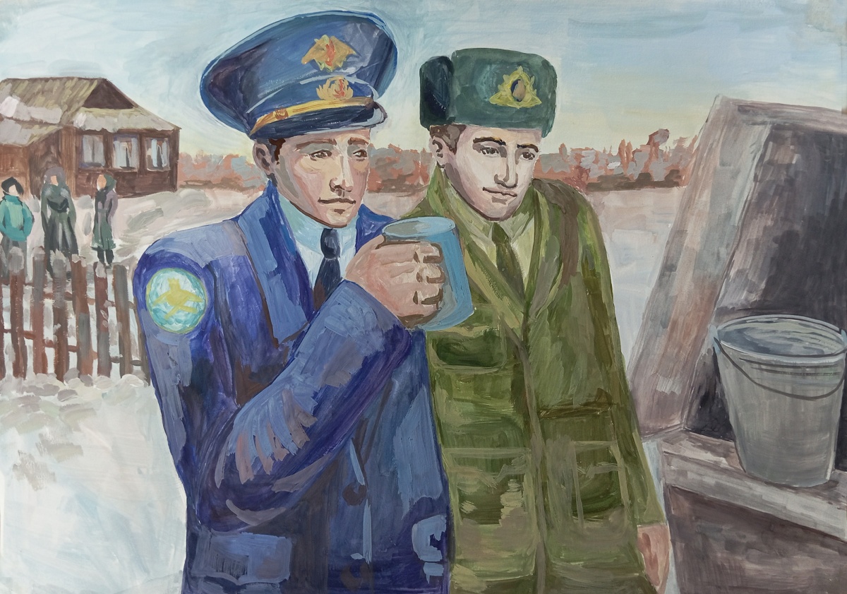 У колодца Гагарина в Клушино